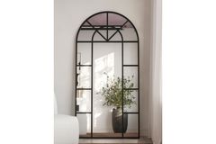 Marsah Jupiter Decoratieve Spiegel, 160x80 cm, Zwart