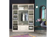 Klistra 4 Door Wardrobe, White