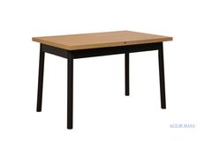 Oliver Uitschuifbare Keukentafel, Eik en Zwart
