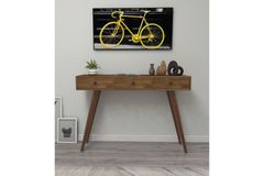 Woodface Rolls Houten Consoletafel, Bruin