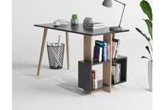 Lagomood Side Bureau, Antraciet en Eik