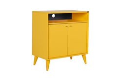 London Hallway Storage Cabinet, Light Wood