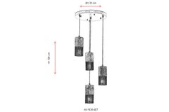 Avonni Moderne Hanglamp, 35 cm
