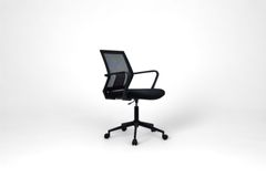 Mesh Bureaustoel met Metalen Poten, Zwart