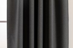 Haruna Blackout Curtain Pair, 120 x 250 cm, Anthracite