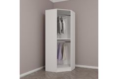 Tideway Hoekkledingkast, 210 cm, Wit