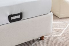Luna Arche Boxspring Set, 90x190 cm, Creme