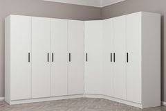 Medway Hoekkast met 8 Deuren en 4 Lades, Wit