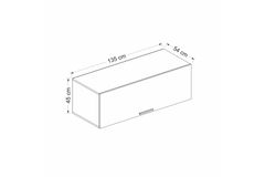 Tideway Bovenkast, 135 cm, Wit
