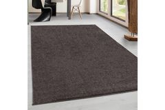 Světle hnědý pratelný koberec s moderním vzorem, 80 x 150 cm