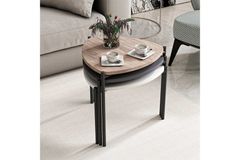 Medway Lenny Metalen Zettafels, Antraciet