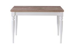 Coleman 4 - 8 Seat Extendable Dining Table, Oak & White