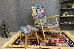 Asedia Trend Diego Schommelstoel, Kleurrijke & Natuurlijke Kleur