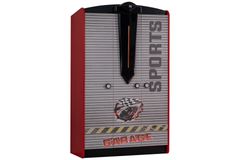 Sport Kledingkast met 3 Deuren, Rood