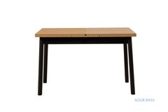 Oliver Uitschuifbare Keukentafel, Eik en Zwart