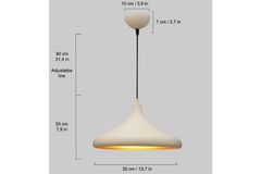 Bellezza Champion Hanglamp met 3 Lampjes, Wit