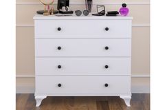 Linette Ladekast met 4 Lades, Wit