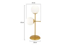 Gael Retro Tafellamp, Goud