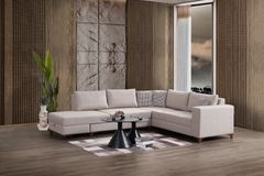 Masse Hoekbank Links, Creme