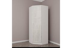 Medway Hoekkledingkast, Wit en Grijs