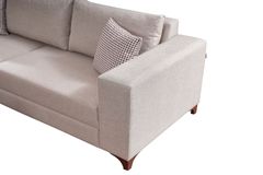 Masse Hoekbank Links, Creme