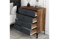Lisbon Chest of Drawers, Anthracite
