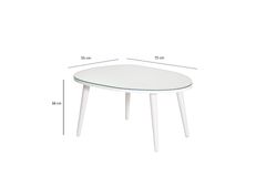 Neostil Gusto Witte Salontafel Met Spiegel