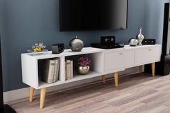 Evonia TV-Meubel, 210 cm, Wit