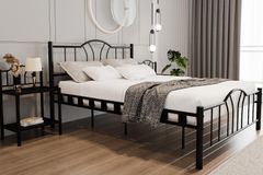Bella Metalen Bedframe, 180x200 cm, Zwart