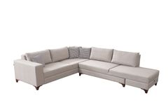 Masse Hoekbank Rechts, Creme