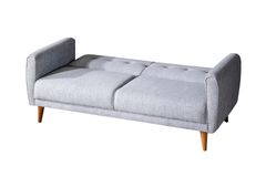 Aria Three Seater Sofa Bed, Fabric in Grey