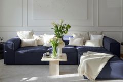 Frid Modulaire Hoekbank, Donkerblauw