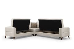 Kristal Hoekbank, Beige