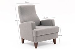 Kana Oorfauteuil, Lichtgrijs