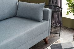 Bella Soft 3-Zitsbank, Blauw