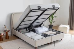 Luna Arche Boxspring Set, 160x200 cm, Creme