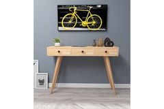 Woodface Rolls Houten Consoletafel, Beige