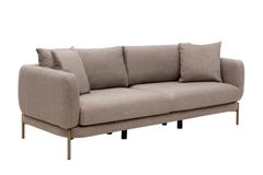 Cherry Three Seater Sofa, Taupe