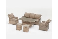 Cenova Outdoor Sofa Set, Beige