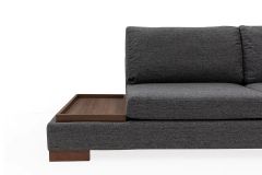 Tulip Hoekbank Rechts, Antraciet (Zonder pouf)