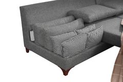 Masse Hoekbank Links, Grijs
