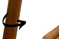 Eleanor TV-Meubel met Houten Poten, 140 cm, Pijnboom & Wit