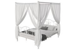 Pero Princess Metalen Bedframe met Klamboe, 140x200 cm