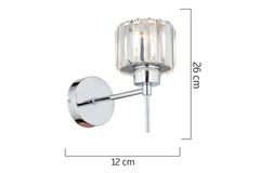 Apliqa Slade Wandlampenset, 2 Stuks, Chroom