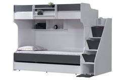 Scotia Stapelbed met Onderbed, 90x190 cm, Antraciet