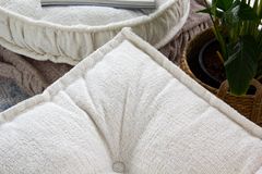 Mocca Opklapbare Fauteuil, Wit