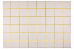 Emma Rug, 120 x 180 cm, White & Yellow