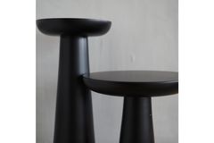 Tucas Home Mushroom Bijzettafel, 40 cm, Zwart