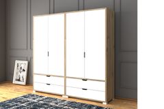 Nisan Kledingkast, 4 Deuren En 4 Laden