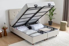 Luna Notte Boxspring Set, 150x200 cm (Kleurkeuze Stof In Showroom)